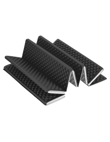 FALTBARE TOURISTENMATTE MIT ALUMINIUMRAND + XPE 195 CM SCHWARZ NILS CAMP