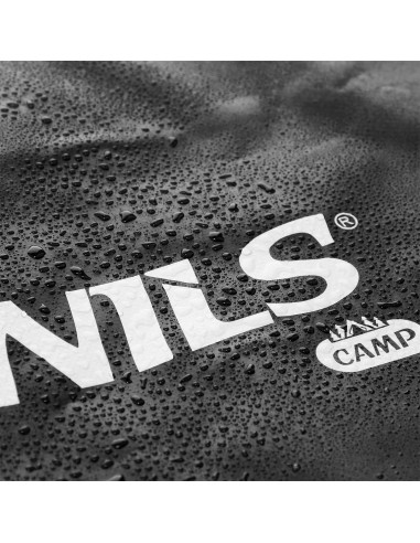 FALTBARE TOURISTENMATTE MIT ALUMINIUMRAND + XPE 195 CM SCHWARZ NILS CAMP