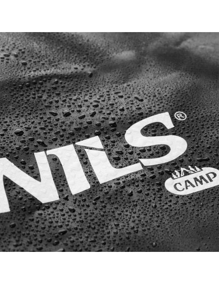 FALTBARE TOURISTENMATTE MIT ALUMINIUMRAND + XPE 195 CM SCHWARZ NILS CAMP