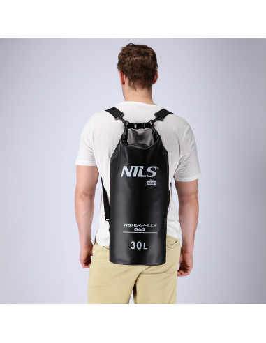 FALTBARE TOURISTENMATTE MIT ALUMINIUMRAND + XPE 195 CM SCHWARZ NILS CAMP