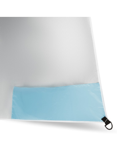 SONNENSCHIRM/STRANDschirm 2IN1 XXL 240 CM BLAU NILS