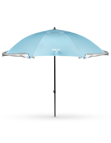 SONNENSCHIRM/STRANDschirm 2IN1 XXL 240 CM BLAU NILS