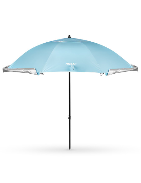 SONNENSCHIRM/STRANDschirm 2IN1 XXL 240 CM BLAU NILS