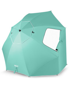 SONNENSCHIRM/STRANDschirm 2IN1 XXL 240 CM GRÜN NILS 2