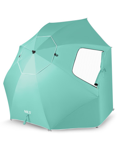 SONNENSCHIRM/STRANDschirm 2IN1 XXL 240 CM GRÜN NILS