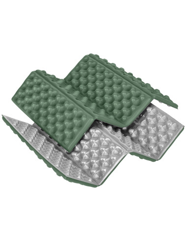 CAMPING-SITZMATTE MIT ALUMINIUMKANTEN + IXPE 40 CM GRÜN NILS CAMP