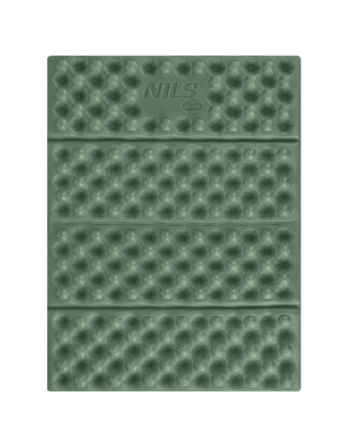 CAMPING-SITZMATTE MIT ALUMINIUMKANTEN + IXPE 40 CM GRÜN NILS CAMP