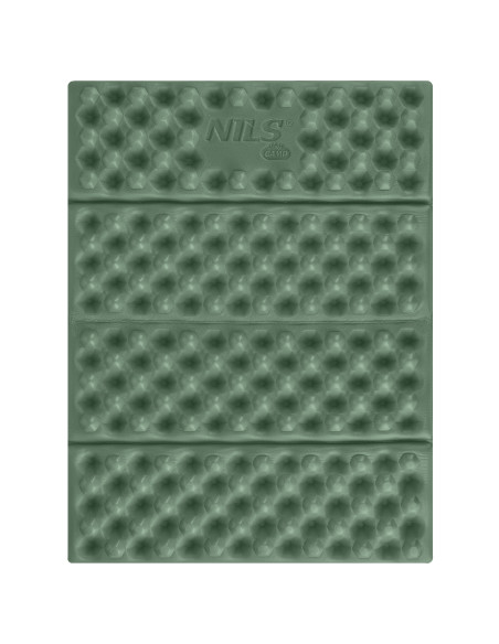 CAMPING-SITZMATTE MIT ALUMINIUMKANTEN + IXPE 40 CM GRÜN NILS CAMP