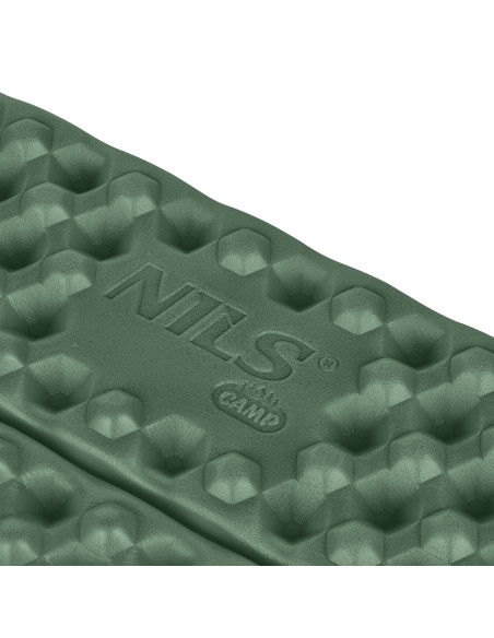 CAMPING-SITZMATTE MIT ALUMINIUMKANTEN + IXPE 40 CM GRÜN NILS CAMP
