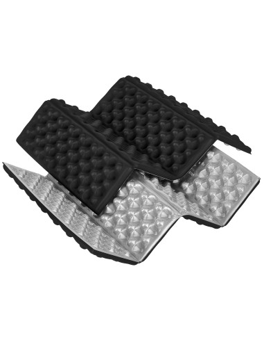 CAMPING-SITZMATTE MIT ALUMINIUMKANTEN + IXPE 40 CM SCHWARZ NILS CAMP