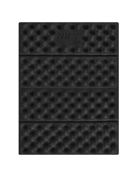 CAMPING-SITZMATTE MIT ALUMINIUMKANTEN + IXPE 40 CM SCHWARZ NILS CAMP