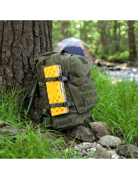 CAMPING-SITZMATTE MIT ALUMINIUMKANTEN + IXPE 40 CM GELB NILS CAMP