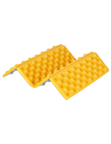 CAMPING-SITZMATTE MIT ALUMINIUMKANTEN + IXPE 40 CM GELB NILS CAMP