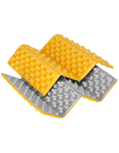 CAMPING-SITZMATTE MIT ALUMINIUMKANTEN + IXPE 40 CM GELB NILS CAMP