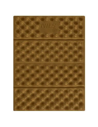 CAMPING-SITZMATTE MIT ALUMINIUMKANTEN + IXPE 40 CM BRAUN NILS CAMP