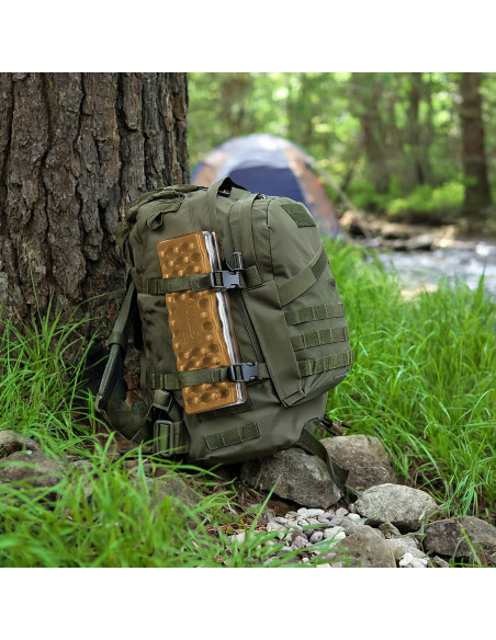 CAMPING-SITZMATTE MIT ALUMINIUMKANTEN + IXPE 40 CM BRAUN NILS CAMP