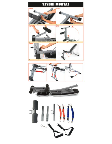 MULTIFUNKTIONALE HANTELBANK HMS