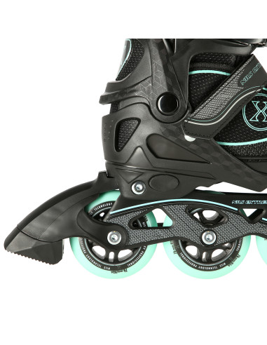 SCHWARZ-MINZGRÜN GRÖßE M (35-38) INLINER NILS EXTREME