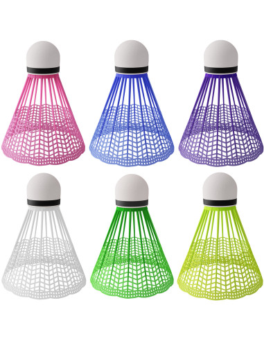 BADMINTONBÄLLE NYLON NILS MULTICOLOR 6 ST. NILS