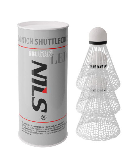 FEDERBÄLLE NYLON LED VERPACKUNG 3 ST. NILS