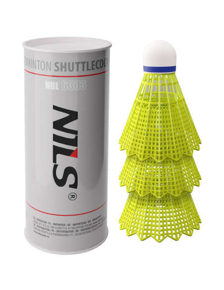 BADMINTONBÄLLE NYLON  VERPACKUNG 3 ST. NILS