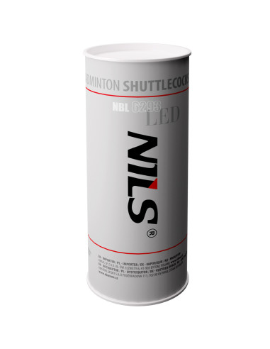 BADMINTONBÄLLE NYLON LED MULTICOLOR VERPACKUNG 3 ST. NILS