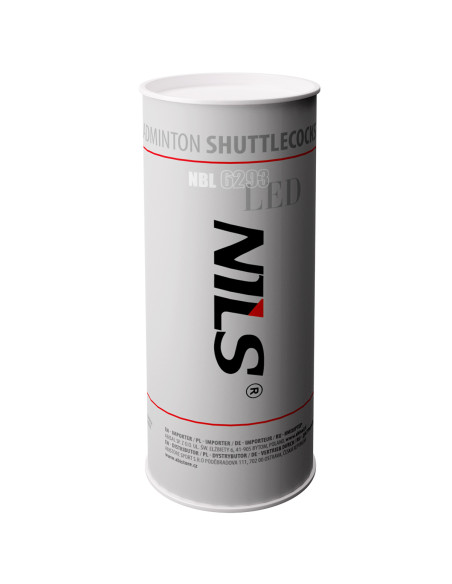 BADMINTONBÄLLE NYLON LED MULTICOLOR VERPACKUNG 3 ST. NILS