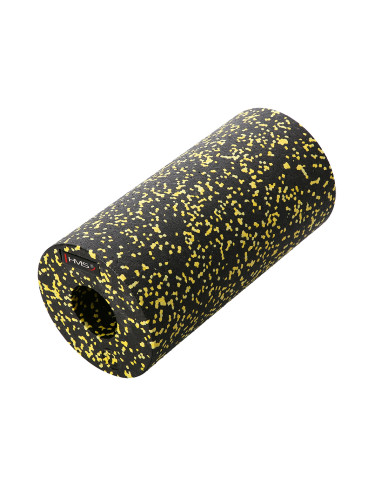 SCHWARZ-GELB MASSAGE-SET FITNESSROLLE / MASSAGEBÄLLE (4 Stk.) HMS