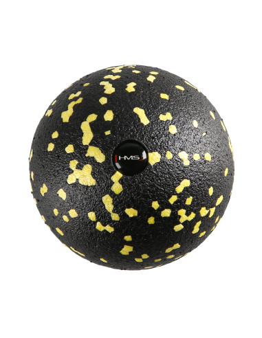 SCHWARZ-GELB MASSAGE-SET FITNESSROLLE / MASSAGEBÄLLE (4 Stk.) HMS