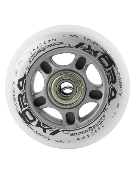 76x24 82A WEIß (4 Stk.) + ABEC-7 (8 Stk.) SET NILS EXTREME