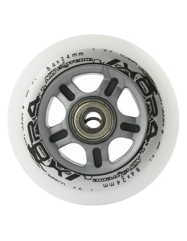 84x24 82A WEIß (4 Stk.) + ABEC-7 CHROME (8 Stk.) SET NILS EXTREME