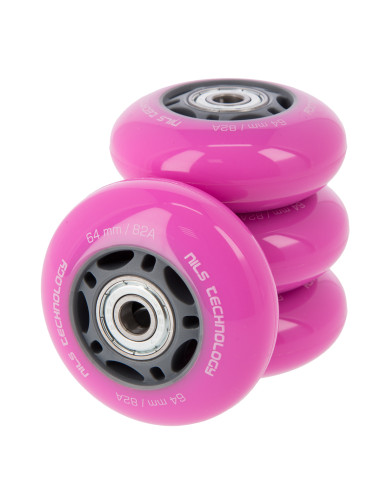 64x24 82A (4 Stk.) ROSA + ABEC-7 (8 Stk.) SET NILS EXTREME