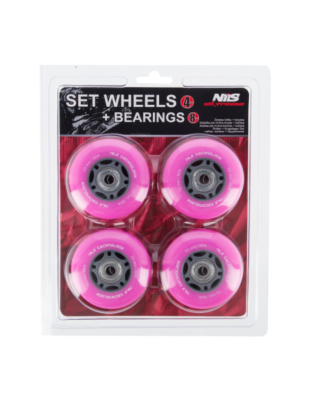 70x24 82A (4 Stk.) ROSA + ABEC-7 (8 Stk.) SET NILS EXTREME
