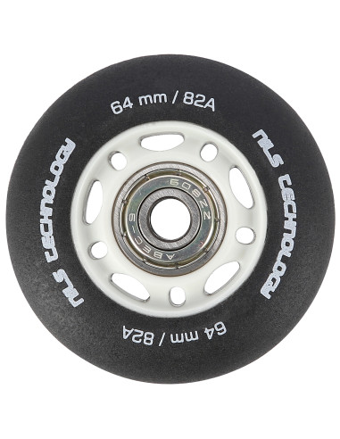 64x24 82A SCHWARZ MATT (4 St.) + ABEC-9 (8 St.) SET NILS EXTREME