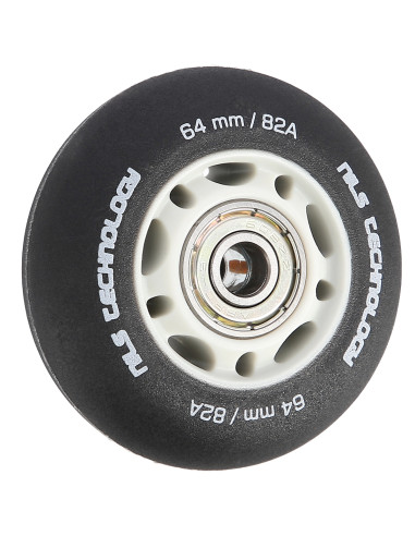 64x24 82A SCHWARZ MATT (4 St.) + ABEC-9 (8 St.) SET NILS EXTREME