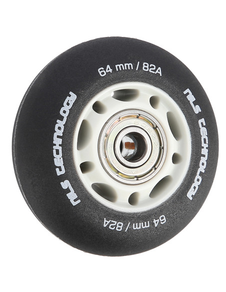 64x24 82A SCHWARZ MATT (4 St.) + ABEC-9 (8 St.) SET NILS EXTREME