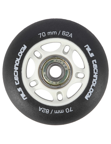 70x24 82A SCHWARZ MATT (4 St.) + ABEC-9 (8 St.) SET NILS EXTREME