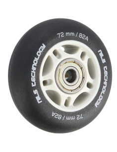 72x24 82A SCHWARZ MATT (4 St.) + ABEC-9  (8 St.) SET NILS EXTREME