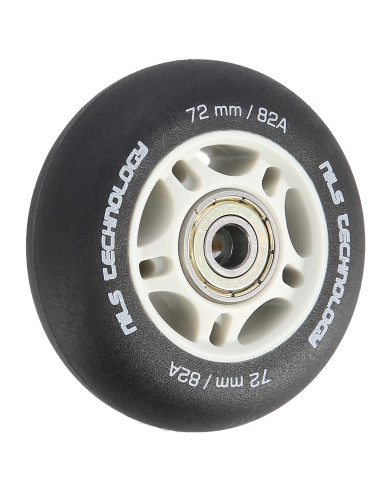 72x24 82A SCHWARZ MATT (4 St.) + ABEC-9  (8 St.) SET NILS EXTREME