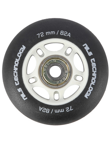 72x24 82A SCHWARZ MATT (4 St.) + ABEC-9  (8 St.) SET NILS EXTREME