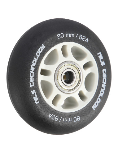 80x24 82A SCHWARZ MATT (4 STK.) + ABEC-9 (8 STK.) SET NILS EXTREME