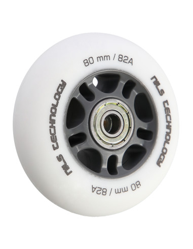 80x24 82A WEIß MATT (4 STK.) + ABEC-9 (8 STK.) SET NILS EXTREME