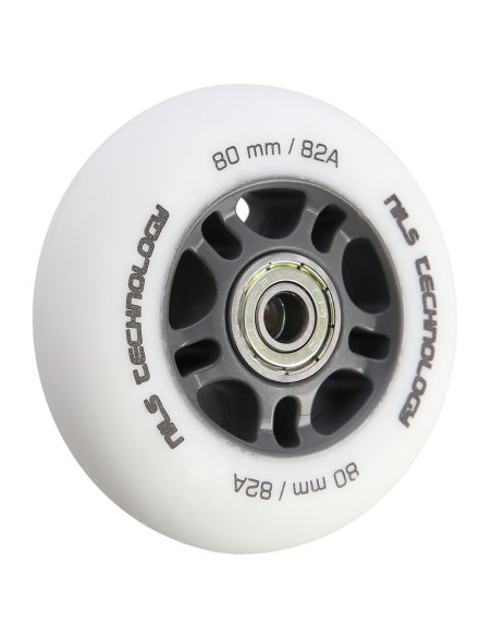 80x24 82A WEIß MATT (4 STK.) + ABEC-9 (8 STK.) SET NILS EXTREME