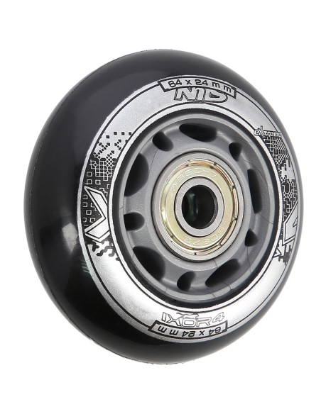 64x24 82A SCHWARZ (4 St.) + ABEC-9 (8 St.) SET NILS EXTREME