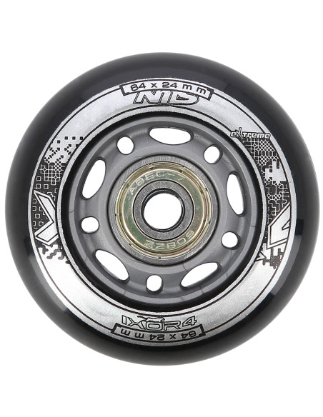 64x24 82A SCHWARZ (4 St.) + ABEC-9 (8 St.) SET NILS EXTREME