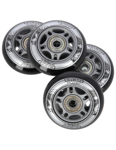 70x24 82 A SCHWARZ (4 St.) + ABEC-9 (8 St.) SET NILS EXTREME