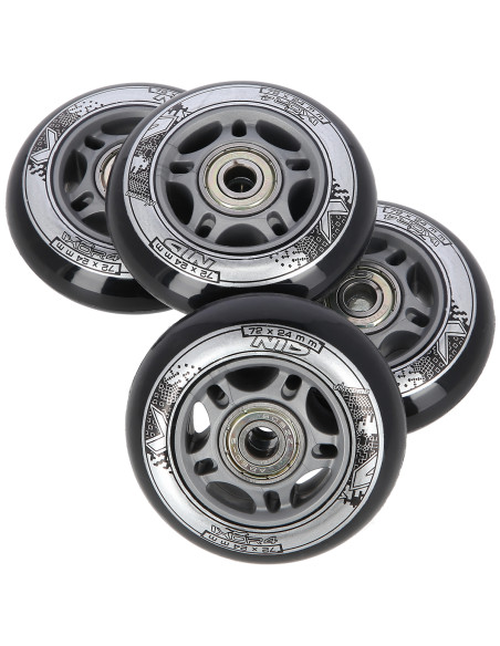 72x24 82A SCHWARZ N (4 St.) + ABEC-9 (8 St.) SET NILS EXTREME