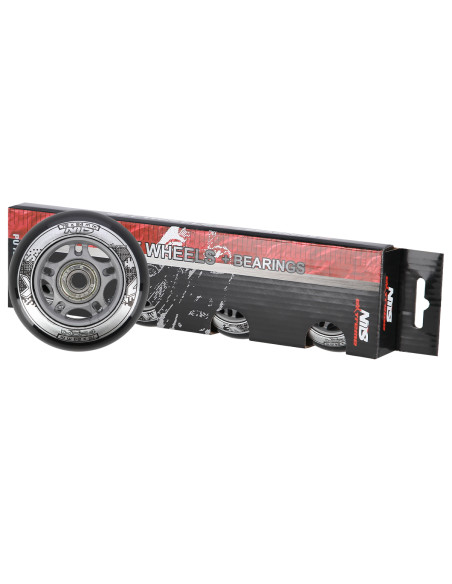 72x24 82A SCHWARZ N (4 St.) + ABEC-9 (8 St.) SET NILS EXTREME