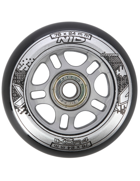 76x24 82A SCHWARZ (4 STK.) + ABEC-9 (8 STK.) SET NILS EXTREME