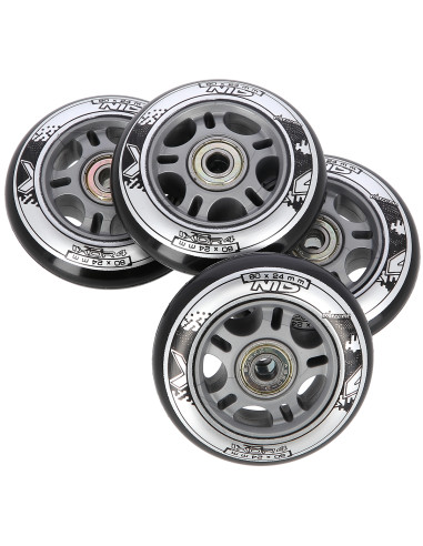 80x24 82A SCHWARZ N (4 Stk.) + ABEC-9 (8 Stk.) SET NILS EXTREME